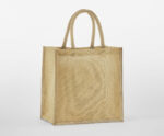 NATURAL STARCHED JUTE MINI GIFT BAG