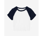 WOMEN'S MICRO RIB RAGLAN BABY TEE