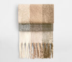FLUFFY CHECK SCARF