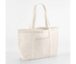 STRIPED ORGANIC COTTON SHOPPER – Image 2