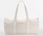 STRIPED ORGANIC COTTON BARREL BAG – Image 2