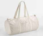 STRIPED ORGANIC COTTON BARREL BAG